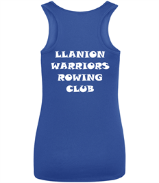 LLanion Warriors Rowing Club Ladies Vest with printed back